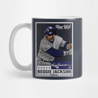 Reggie Jackson New York Y Throwback Card Mug